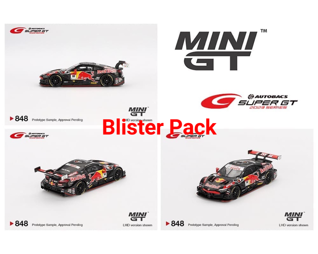 Mini GT 1:64 Japan Exclusive Honda NSX-GT “Type S” GT500 #16 “Red Bull MOTUL MUGEN NSX-GT” TEAM Red Bull MUGEN 2022 SUPER GT Series MGT00848-BL