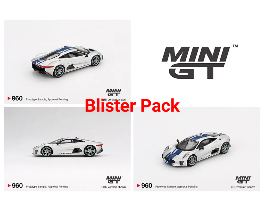 Mini GT 1:64 Jaguar C-X75 – Silver MGT00960-BL