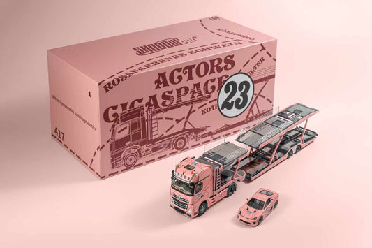 Shadow Pro 1:64 Actros PinkPig (LHD) + LFA PinkPig as a Gift - Limited Edition