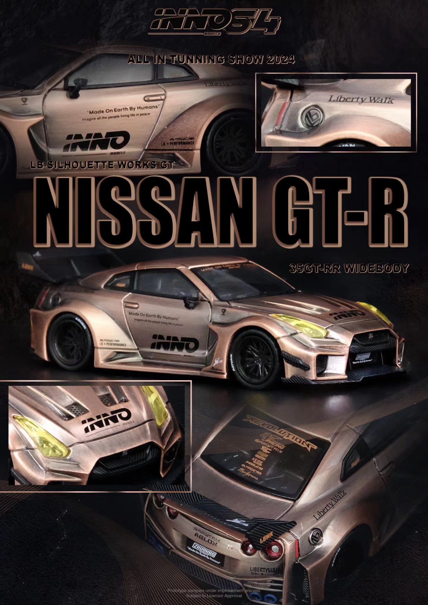 イノモデル 1/64 LBWK 35GT-RR AIT 2024 限定 チェイス Inno64 1:64 Lb-Silhouette Works GT Nissan 35 GT-RR FoShan