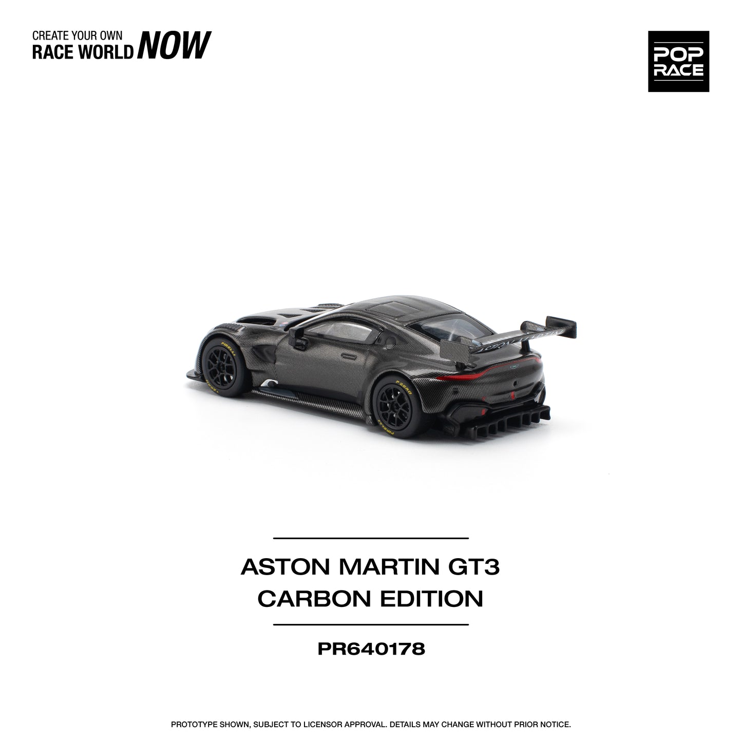 Pop Race 1:64 Aston Martin Vantage GT3 Carbon Edition PR640178