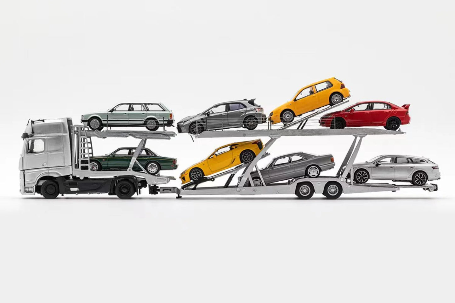 GCD 1:64 Mercedes-Benz Actros Disassemble Art Frame – Raw Metal KS-069-482