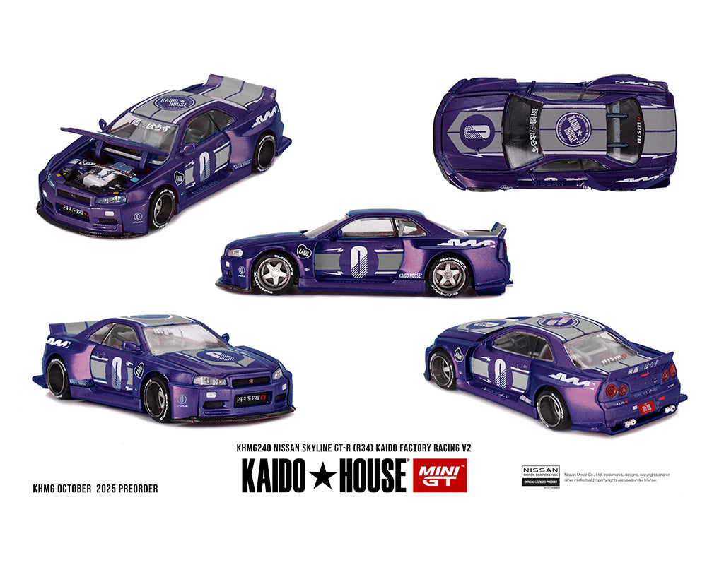 Preorder) Kaido House x Mini GT 1:64 Nissan Skyline GT-R