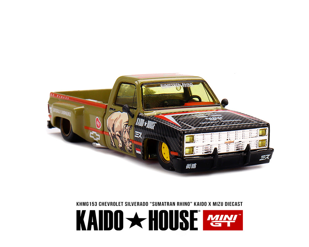 Kaido House x Mini GT x Mizu Diecast 1:64 Chevrolet Silverado “Sumatran Rhino” KHMG153