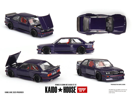 (Preorder) Kaido House x Mini GT 1:64 BMW M3 Kaido GT V2- Purple KHMG216