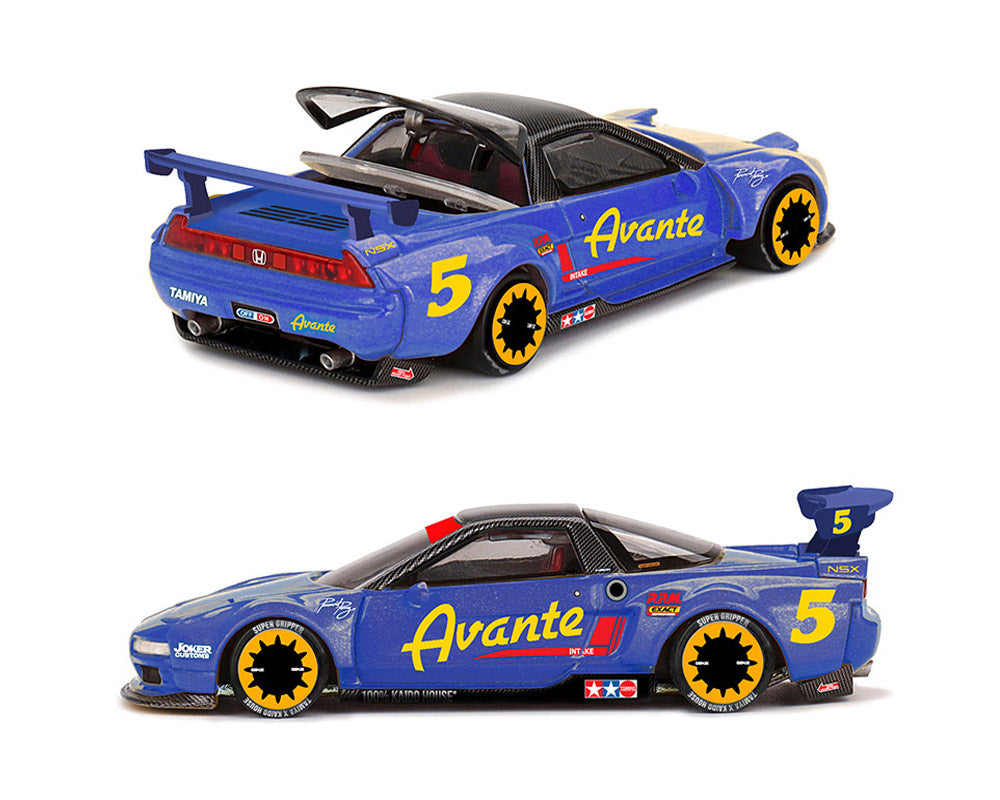 (Preorder) Kaido House x Mini GT 1:64 Honda NSX Tamiya X Kaido House Avante V1- Blue KHMG238