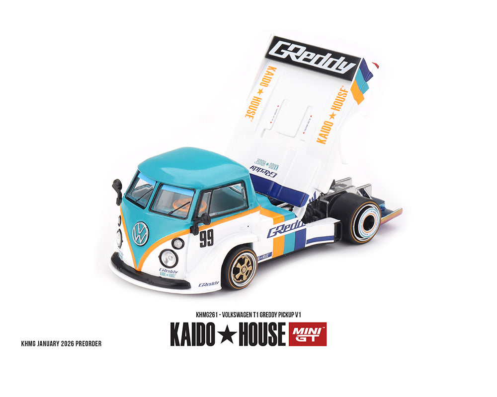 Model truck with 'Kaido House' branding on a white background