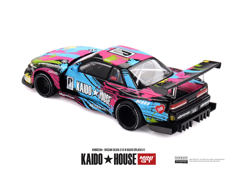 Colorful model car with 'Kaido House' branding on a white background
