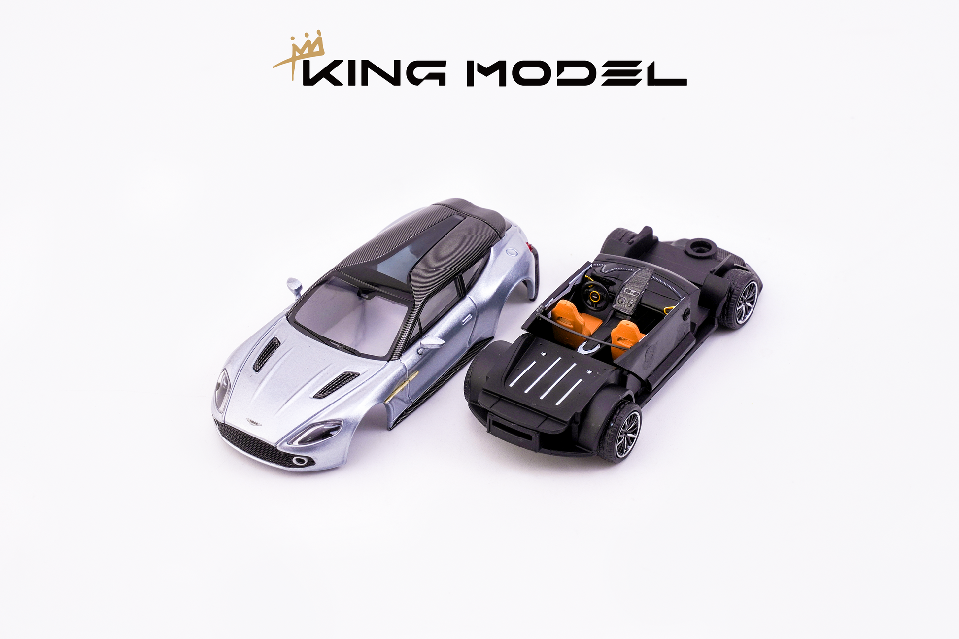 King Model 1:64 Aston Martin Vanquish Zagato Shooting Brake Silver