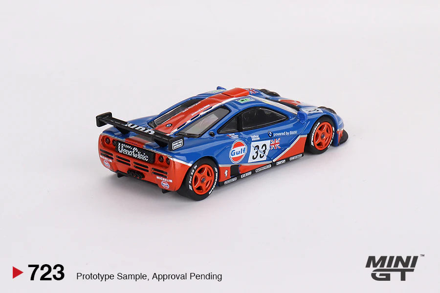 Mini GT 1:64 McLaren F1 GTR #33 1996 Le Mans 24Hr GULF – Blue MGT00723-MJ