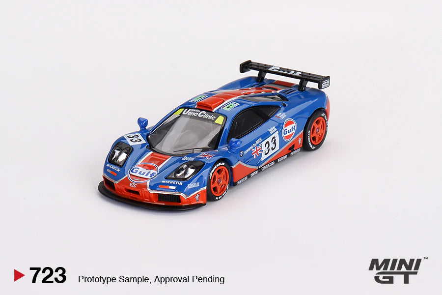 Mini GT 1:64 McLaren F1 GTR #33 1996 Le Mans 24Hr GULF – Blue MGT00723-MJ