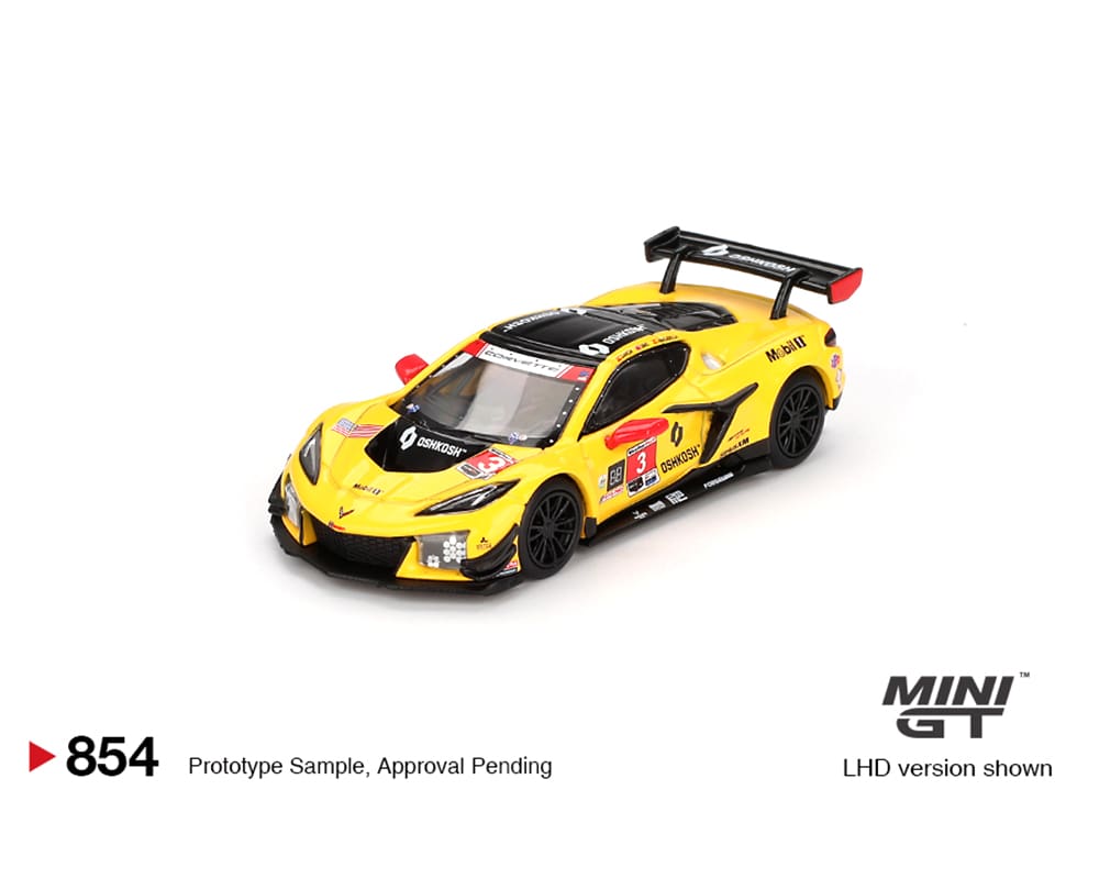Mini GT 1:64 Chevrolet Corvette Z06 GT3.R #3 Corvette Racing by Pratt Miller Motorsports 2024 IMSA Daytona 24 Hrs