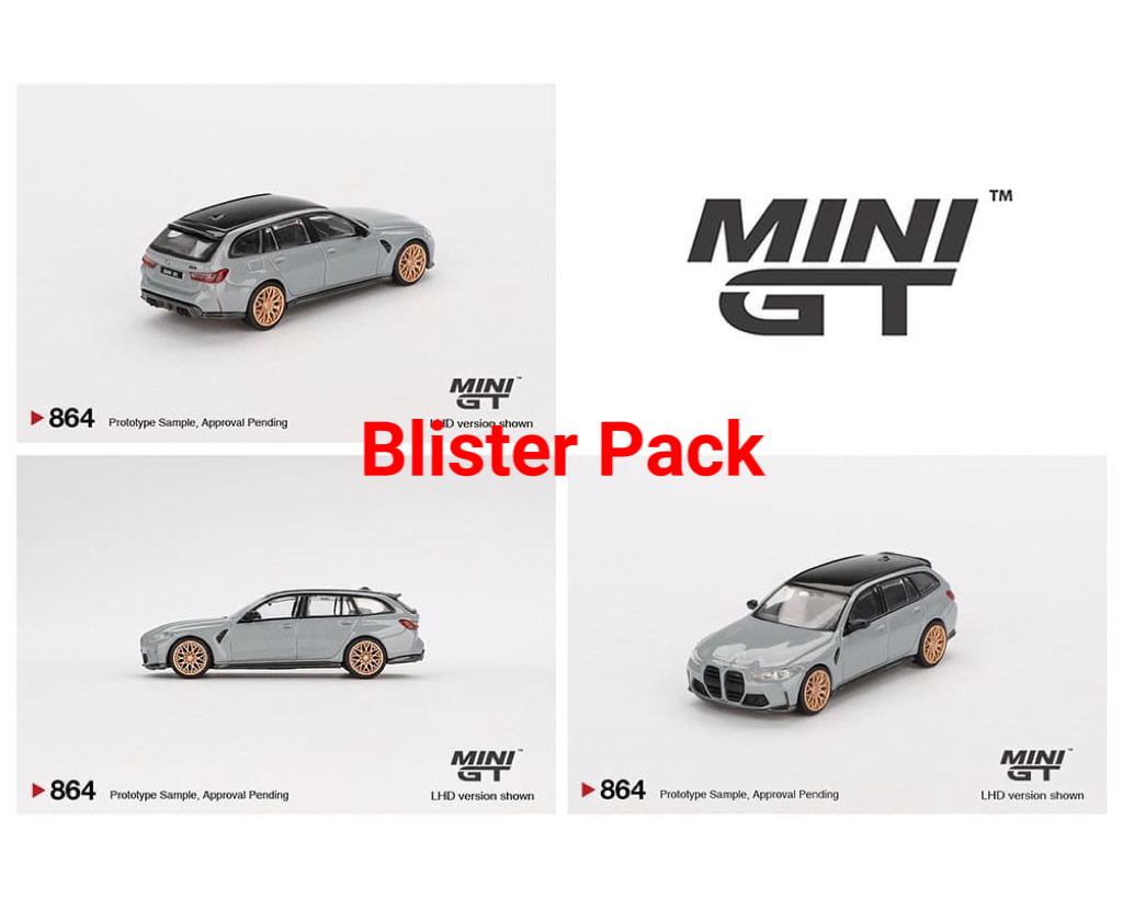 Mini GT 1:64 BMW M3 Competition Touring Brooklyn – Grey MGT00864-BL Diecast Car Model for collectible