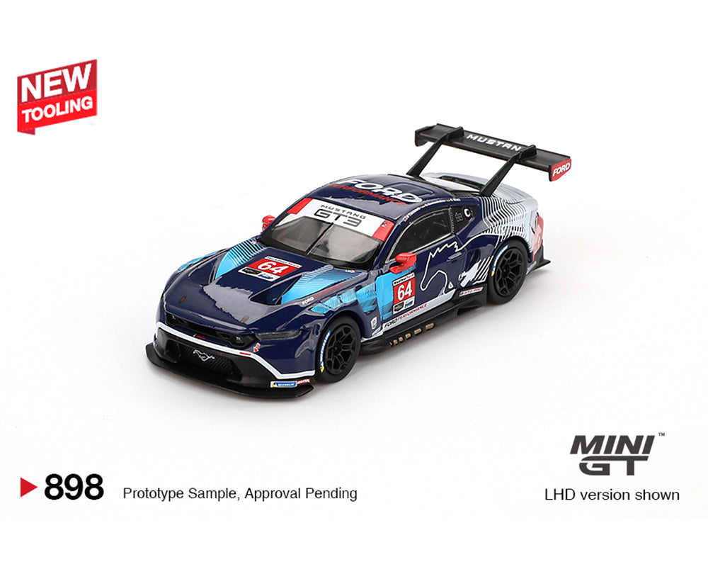 Mini GT 1:64 Ford Mustang GT3 #64 Ford Multimatic Motorsports 2024 IMSA Daytona 24Hrs (Preorder)