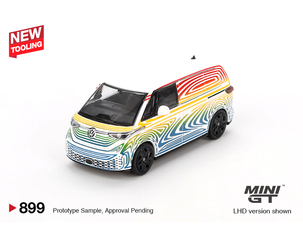 Mini GT 1:64 Volkswagen ID. Buzz Prototype “Rainbow” MGT00899-BL