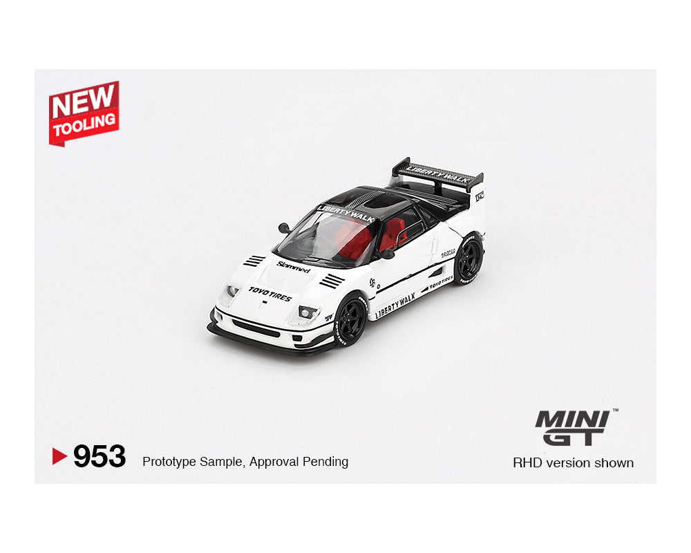 Mini GT 1:64 Mazda AZ-1 Liberty Walk LB40 – White – 2024 Tokyo Auto Salon MGT00953-BL