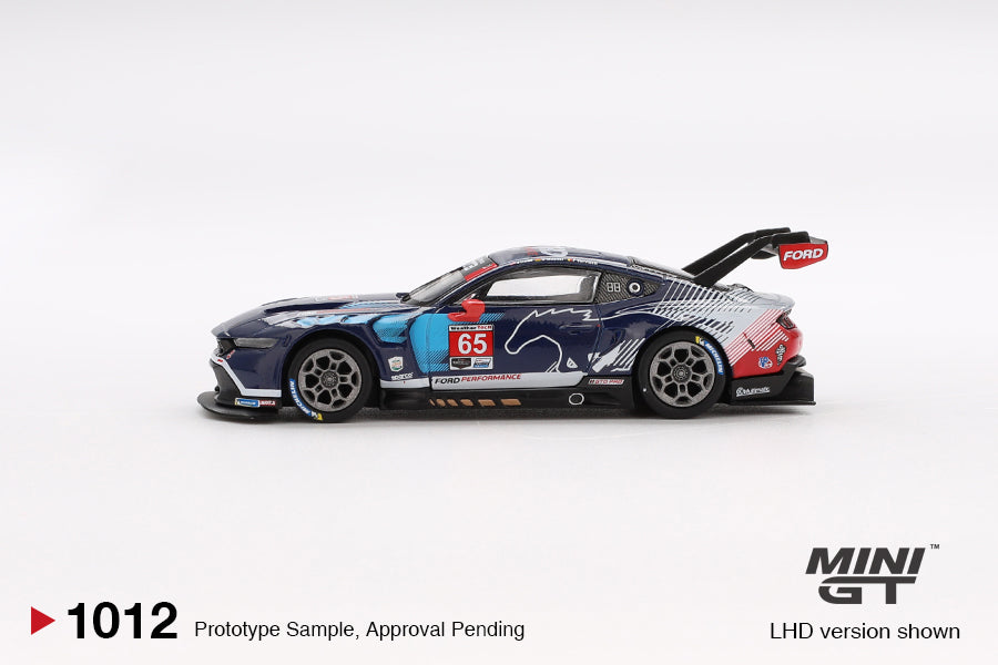 Mini GT 1:64 Ford Mustang GT3 #65 Ford Multimatic Motorsports 2024 IMSA Daytona 24 Hrs MGT01012-BL