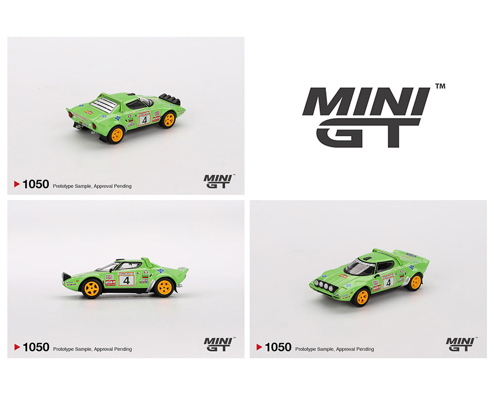 Mini GT 1:64 Lancia Stratos HF #4 1979 Spanish Rally Champion MGT01050-BL (Preorder)