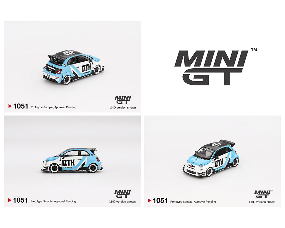 Mini GT 1:64 Abarth 595 LB-WORKS x Abas Works IZTK MGT01051-BL (Preorder)