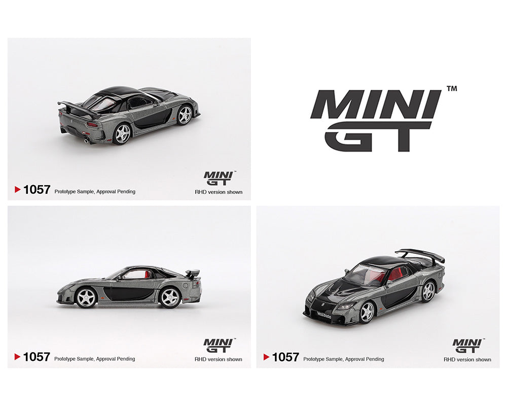 (Preorder) Mini GT 1:64 Mazda RX-7 VeilSide – Fortune Grey MGT01057-BL