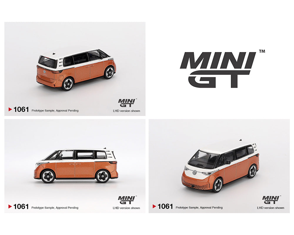 (Preorder) Mini GT 1:64 Volkswagen ID.Buzz – Candy White / Energetic Orange MGT01061-BL