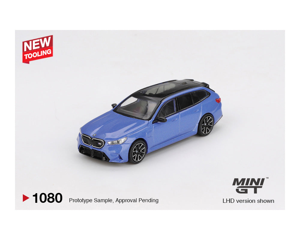 (Preorder) Mini GT 1:64 BMW M5 Touring (G99) – Marina Bay Blue Metallic MGT01080-BL
