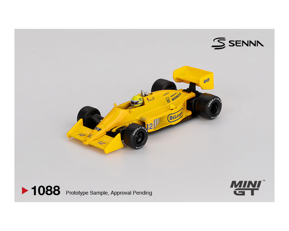 (Preorder) Mini GT 1:64 Lotus 99T #12 Ayrton Senna 1987 Monaco Grand Prix Winner MGT01088-BL
