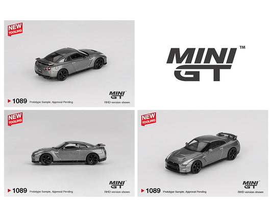 (Preorder) Mini GT 1:64 2013 Nissan GT-R NISMO R35 CRS Version – Dark Metal Gray MGT01089-BL