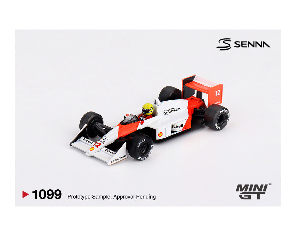 (Preorder) Mini GT 1:64 McLaren MP4/4 #12 Ayrton Senna 1988 Japanese Grand Prix Winner MGT01099-BL