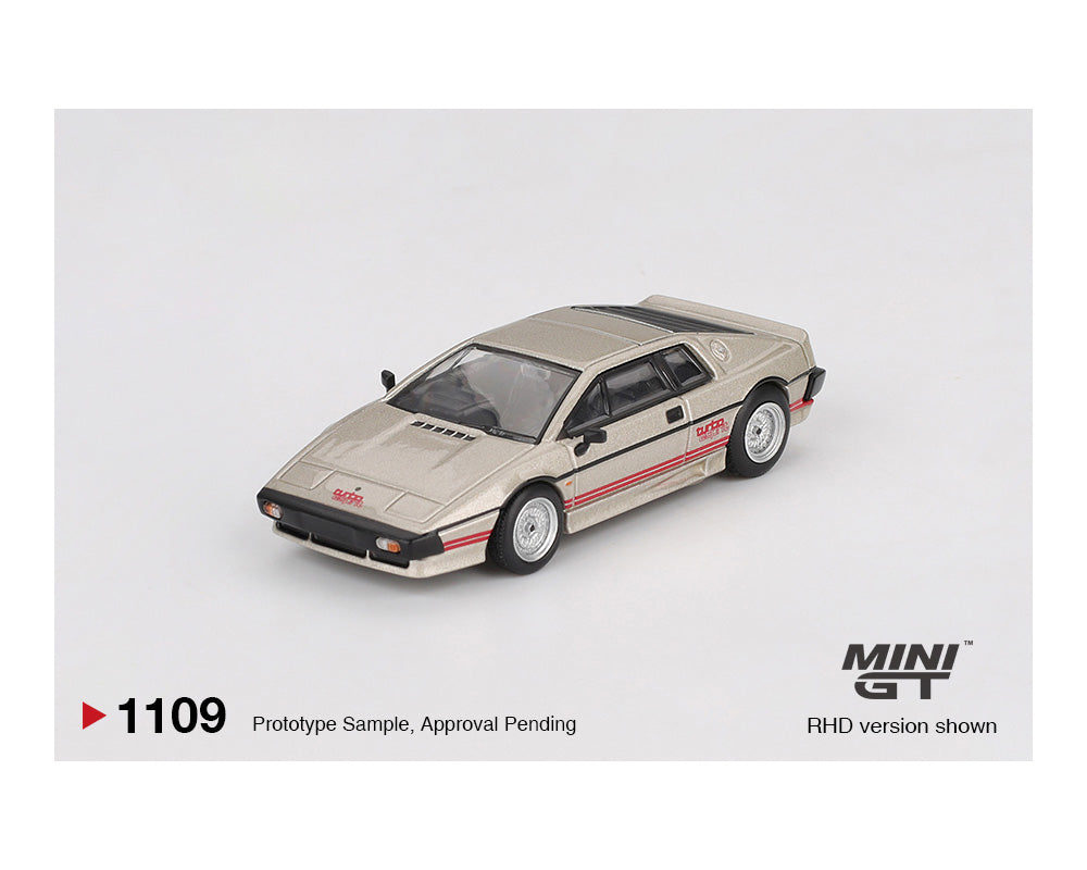 (Preorder) Mini GT 1:64 Lotus Esprit Turbo – Metallic Silver MGT01109-BL