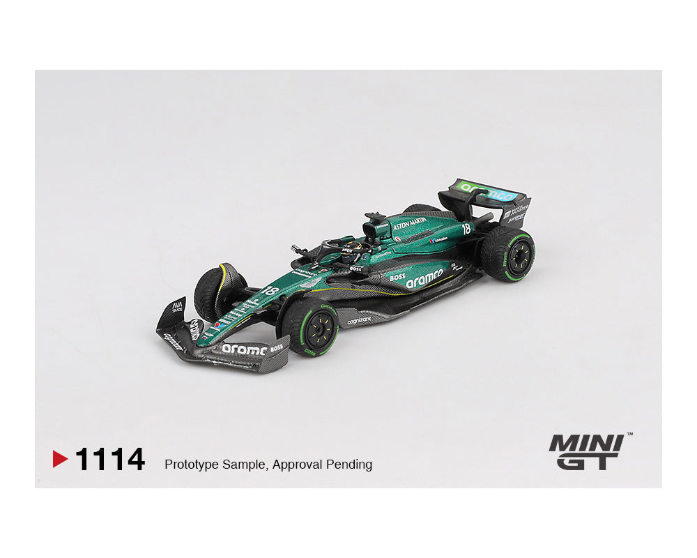 (Preorder) Mini GT 1:64 Aston Martin AMR24 #18 Lance Stroll 2024 F1 2024 Canadian GP MGT01114-BL