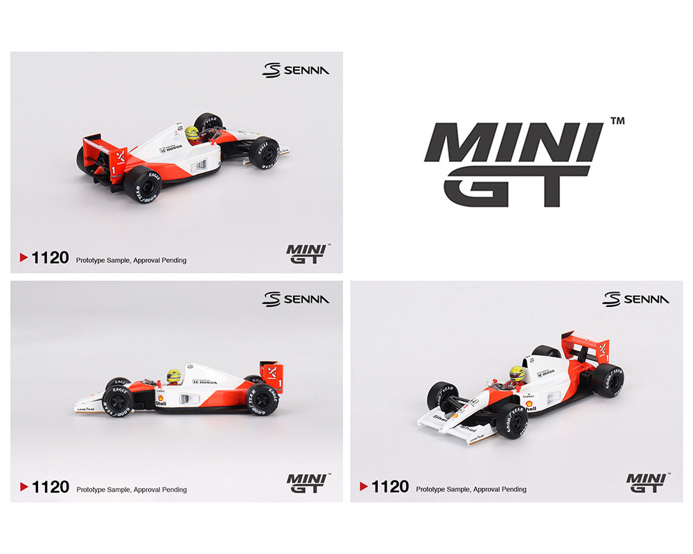 (Preorder) Mini GT 1:64 McLaren MP4/6 #1 Ayrton Senna 1991 Japanese Grand Prix 2nd Place MGT01120-BL