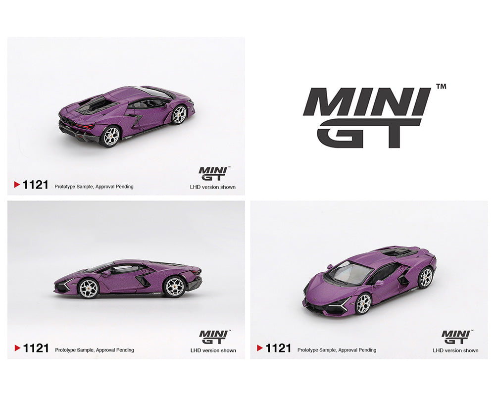 (Preorder) Mini GT 1:64 Lamborghini Revuelto Viola 30th – Matte Purple MGT01121-BL