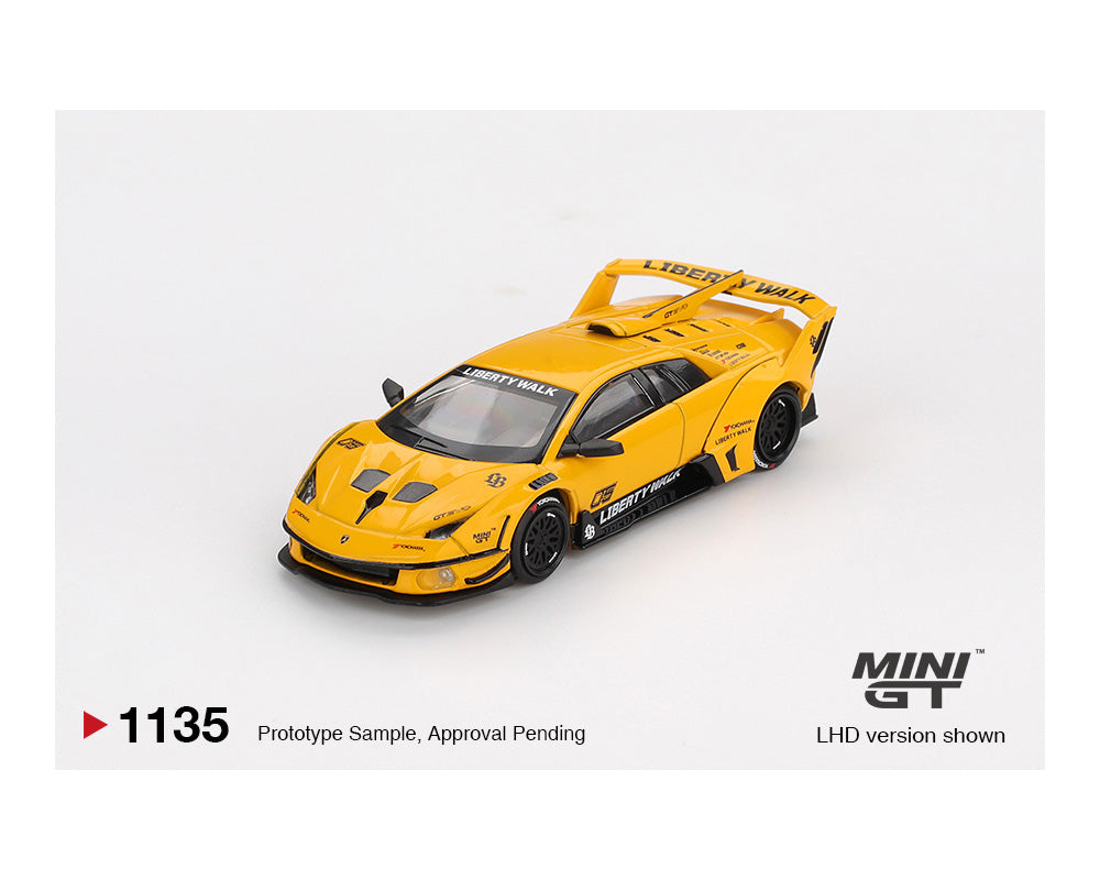 (Preorder) Mini GT 1:64 LB-Silhouette WORKS MURCIELAGO GT Evo – Yellow MGT01135-BL