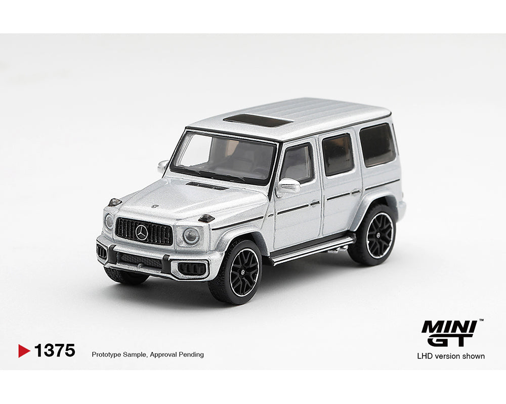(Preorder) Mini GT 1:64 Mercedes-AMG G 63 Silver Metallic – Limited Edition MGT01375-BL