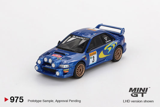 MiniGT 1:64 Subaru Impreza WRC98 1998 Rally Monte-Carlo 3rd Place #3 MGT00975-CH