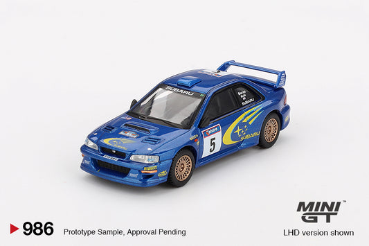 MiniGT Subaru Impreza WRC99 – #5, Richard Burns / Robert Reid – Winner, 1999 Rally Australia – Australia Exclusive MGT00986-L Diecast