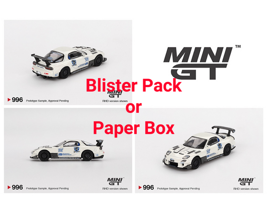 Mini GT 1:64 Mazda RX-7 (FD3S) Itosyoukai Rei-gouki with RE Amemiya MGT00996-BL Diecast