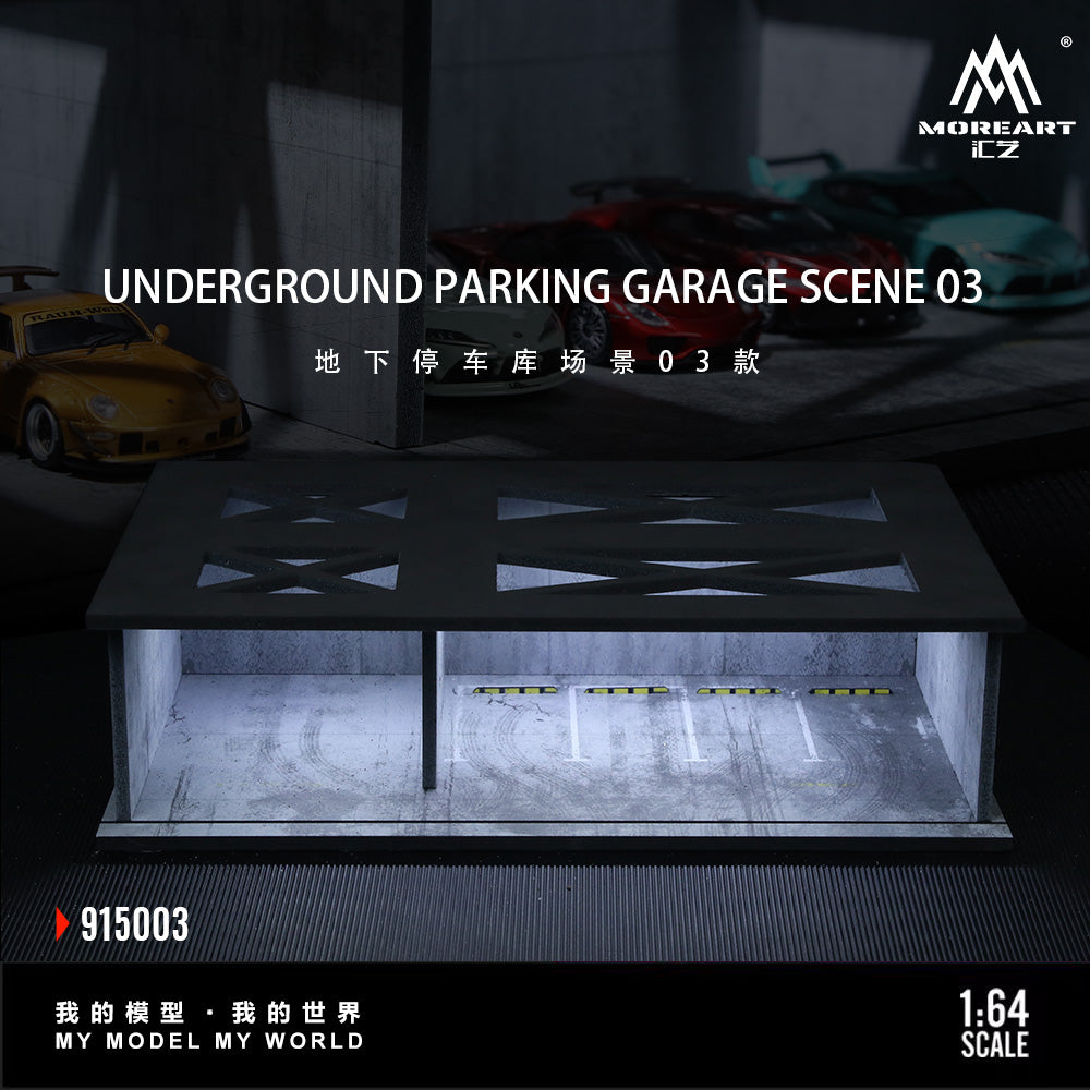MoreArt 1:64 Undergroud Parking Garage Scene 03 MO915003 – CarBro MC