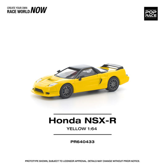 Pop Race 1:64 HONDA NSX-R YELLOW PR640433