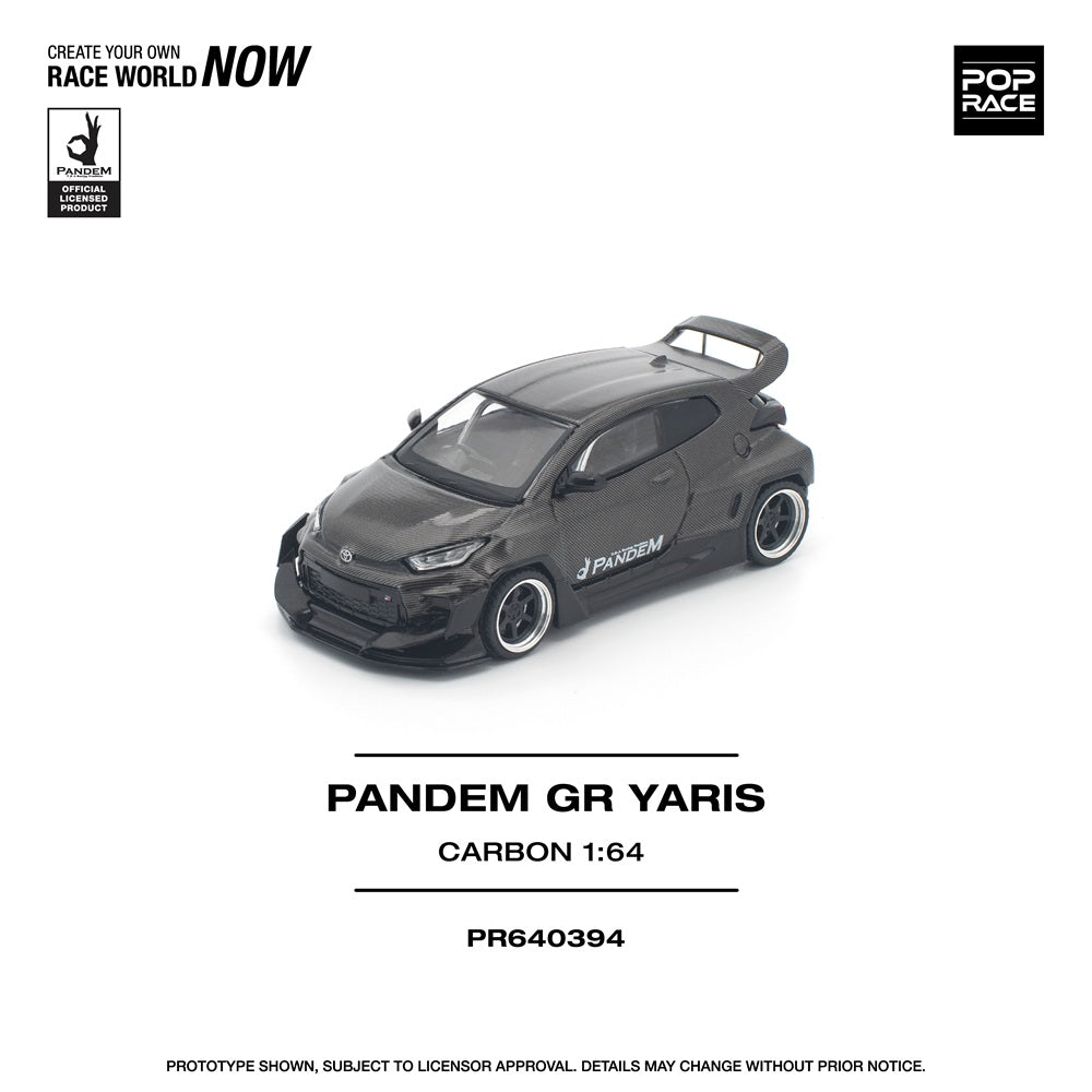 Pop Race 1:64 PANDEM GR YARIS CARBON EDITION PR640394