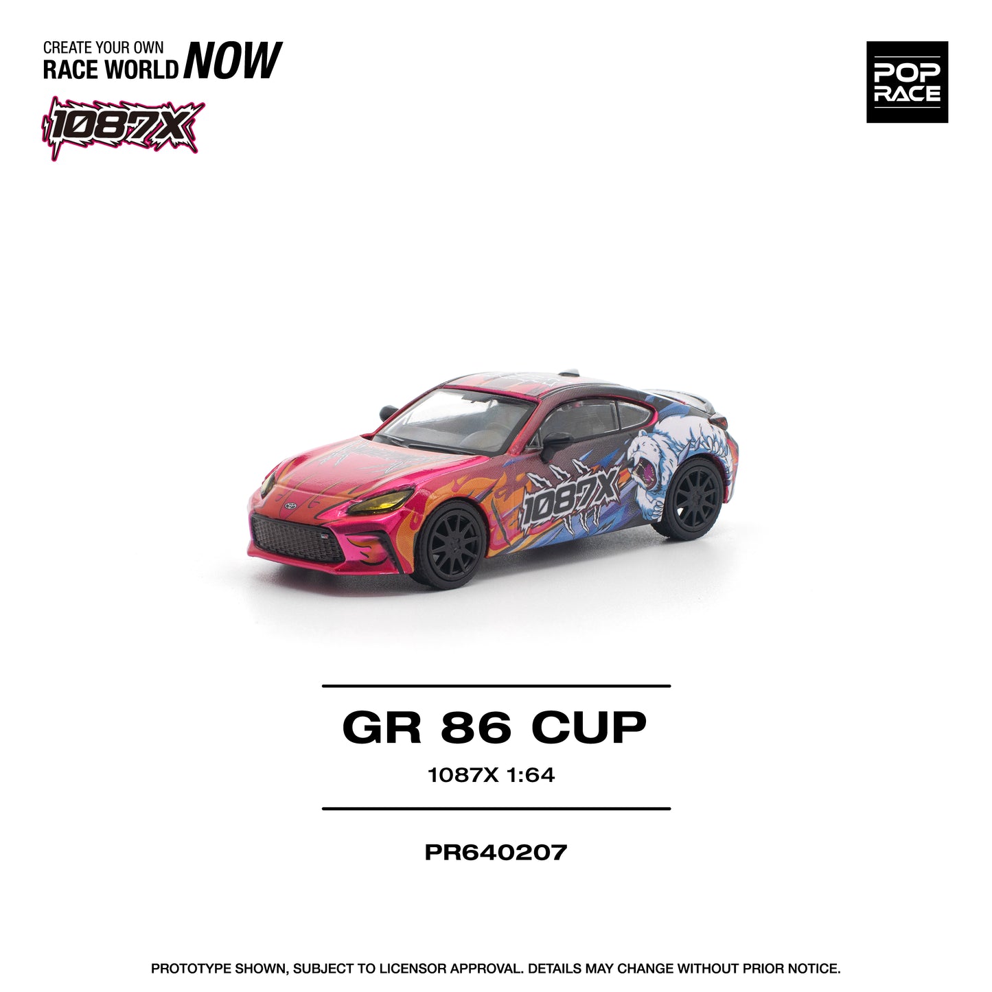 (Preorder) Pop Race 1:64 1087X GR86 CUP PR640207