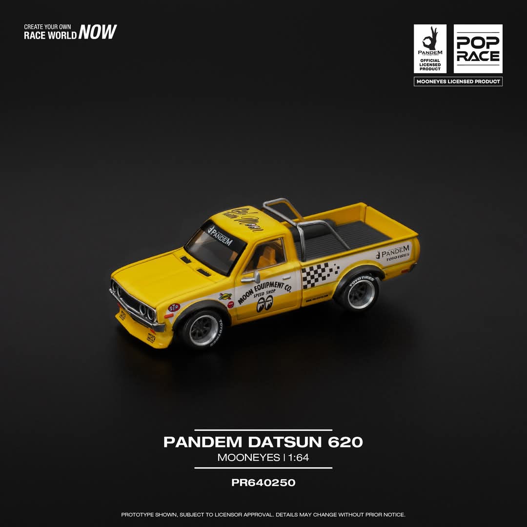 Pop Race 1:64 PANDEM DATSUN 620 - MOONEYES PR640250 (Preorder)