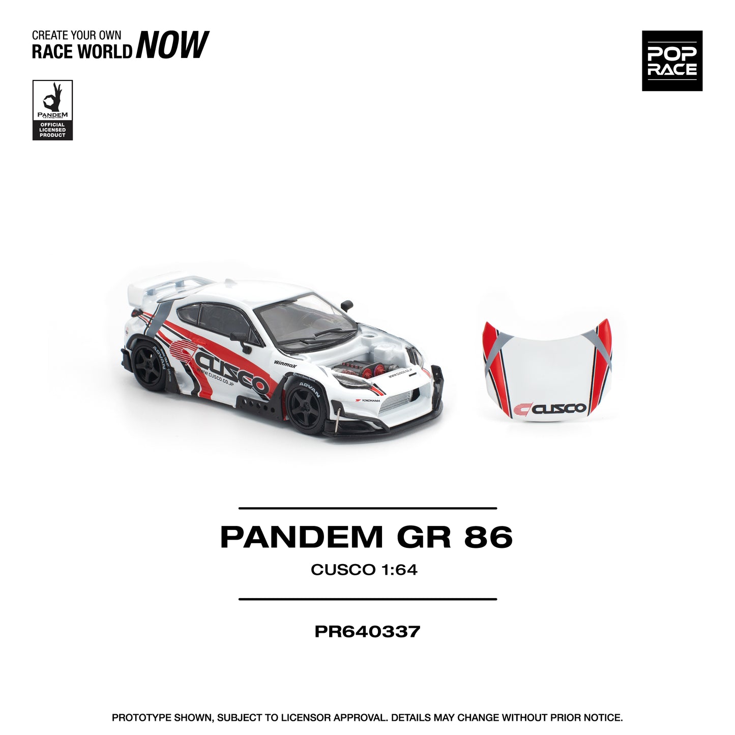 (Preorder) Pop Race 1:64 PANDEM GR86 - CUSCO PR640337