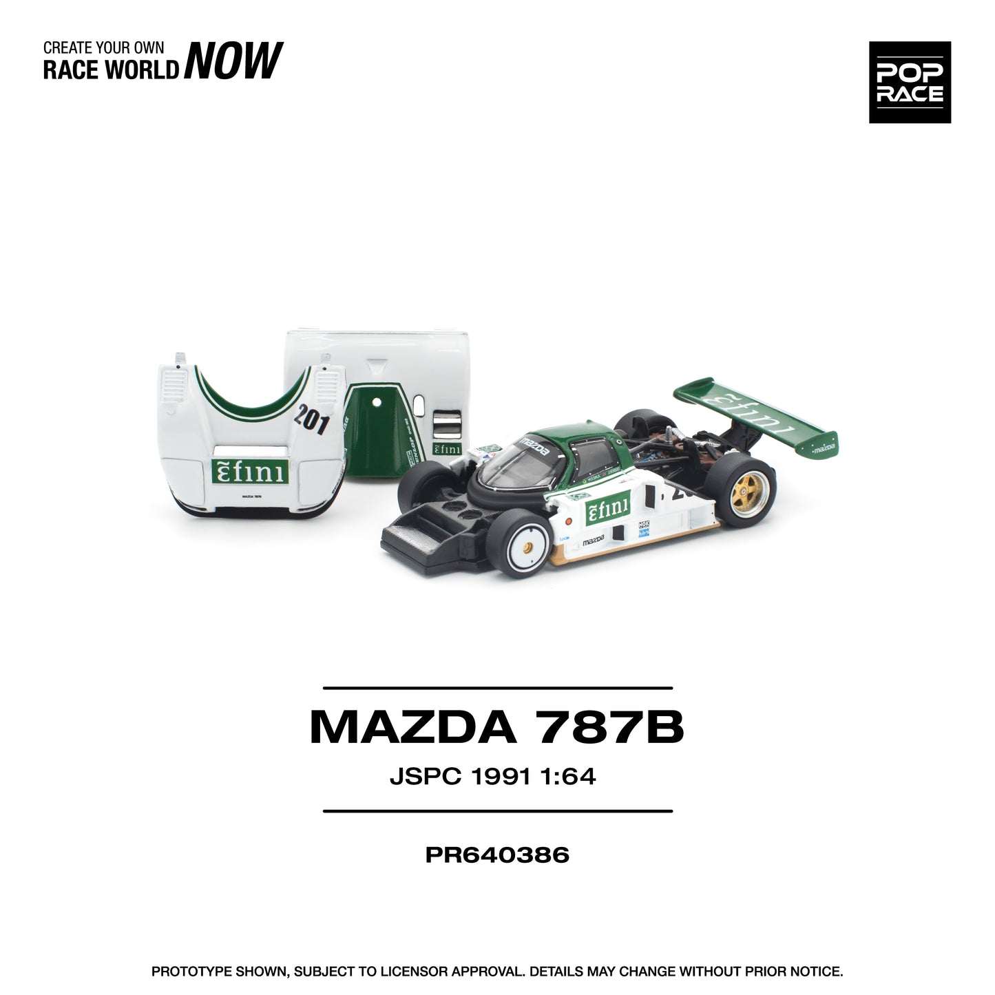 (Preorder) Pop Race 1:64 MAZDA 787B JSPC 1991 PR640386