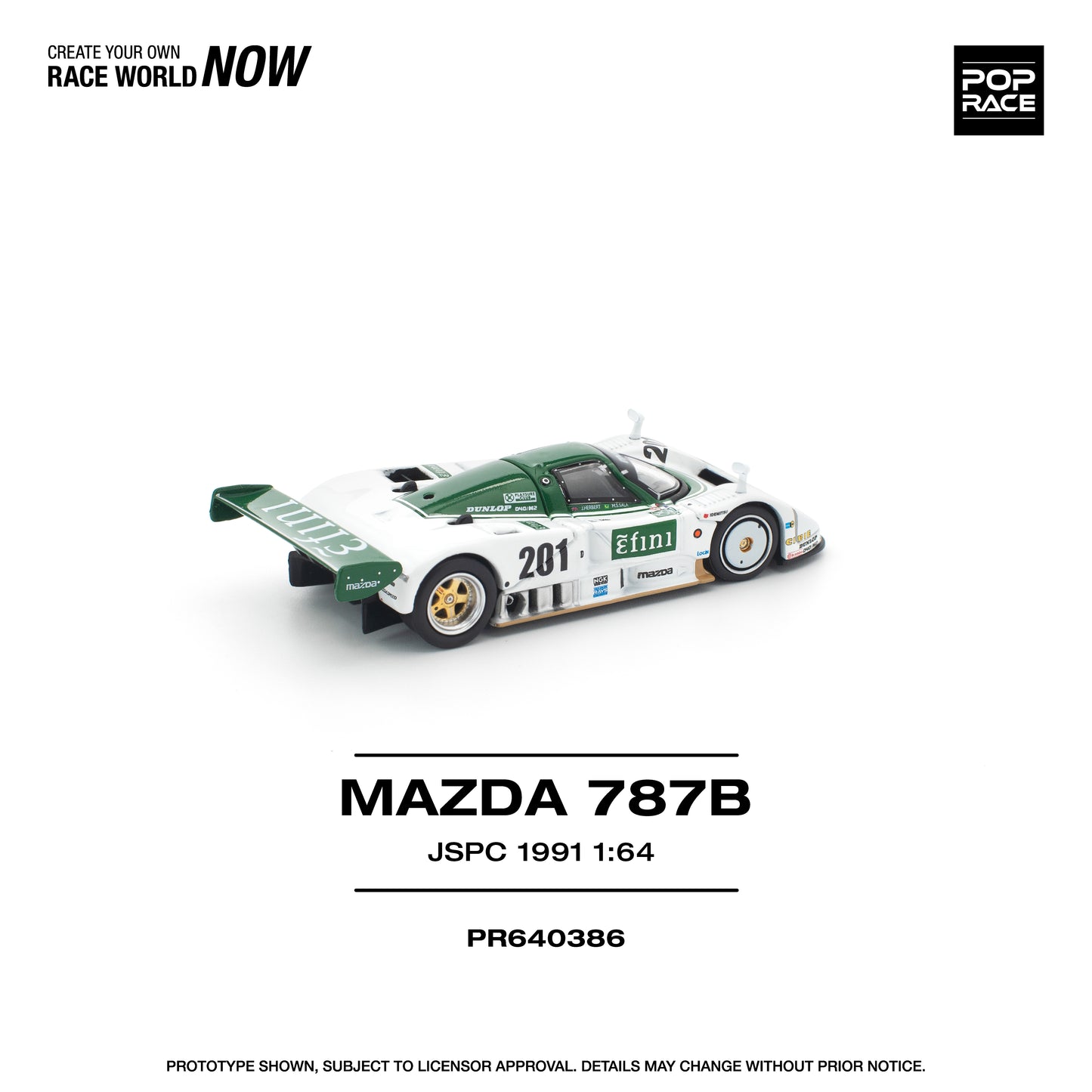 (Preorder) Pop Race 1:64 MAZDA 787B JSPC 1991 PR640386