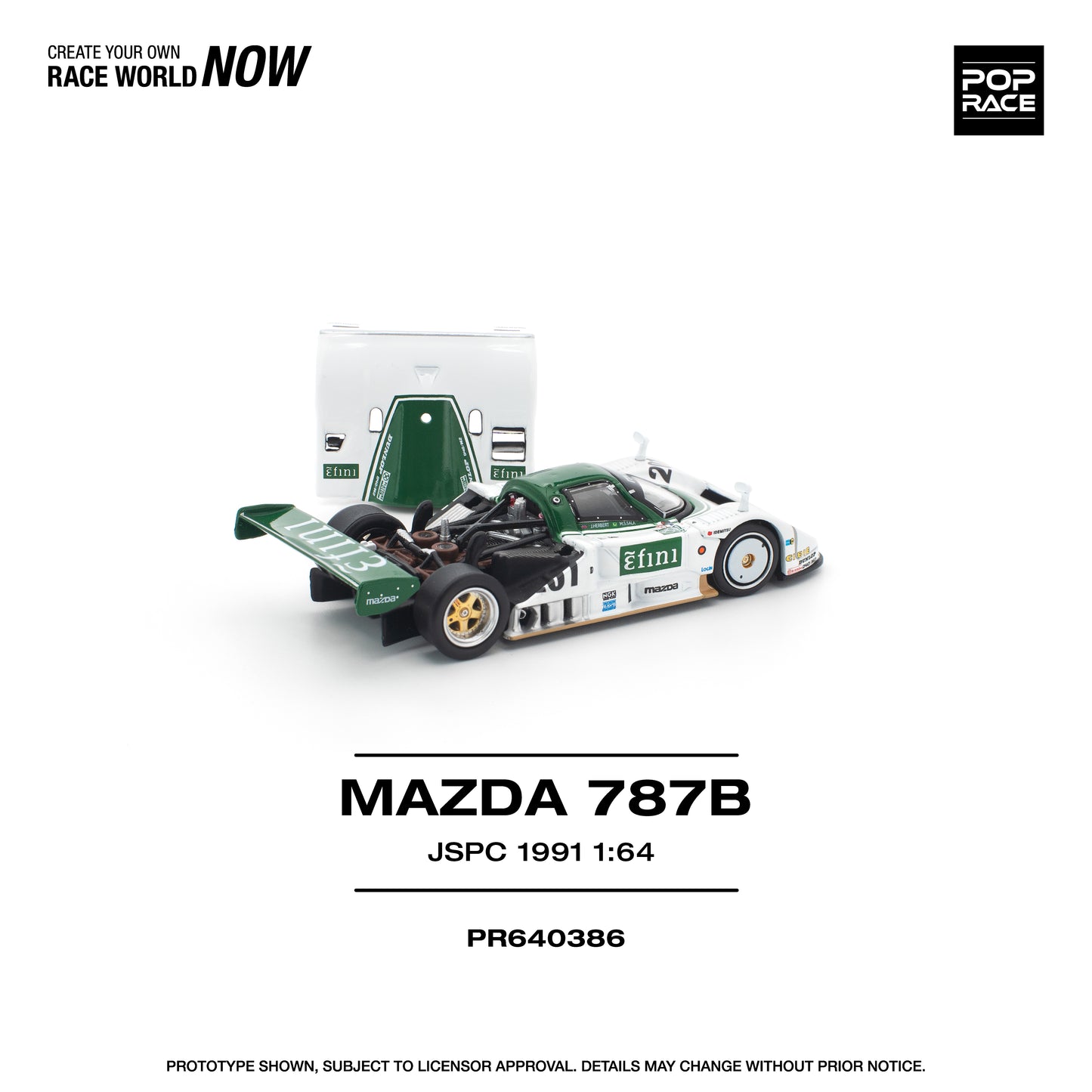 (Preorder) Pop Race 1:64 MAZDA 787B JSPC 1991 PR640386