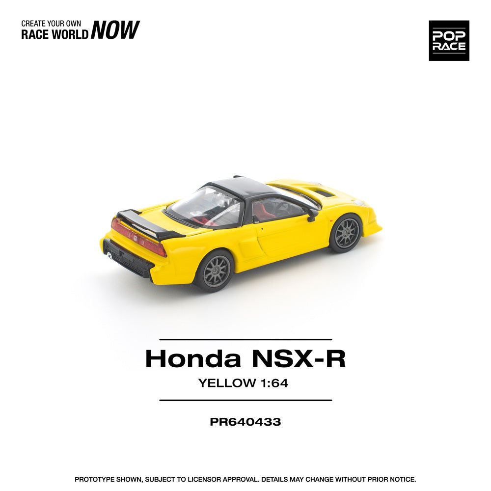 (Preorder) Pop Race 1:64 HONDA NSX-R YELLOW PR640433