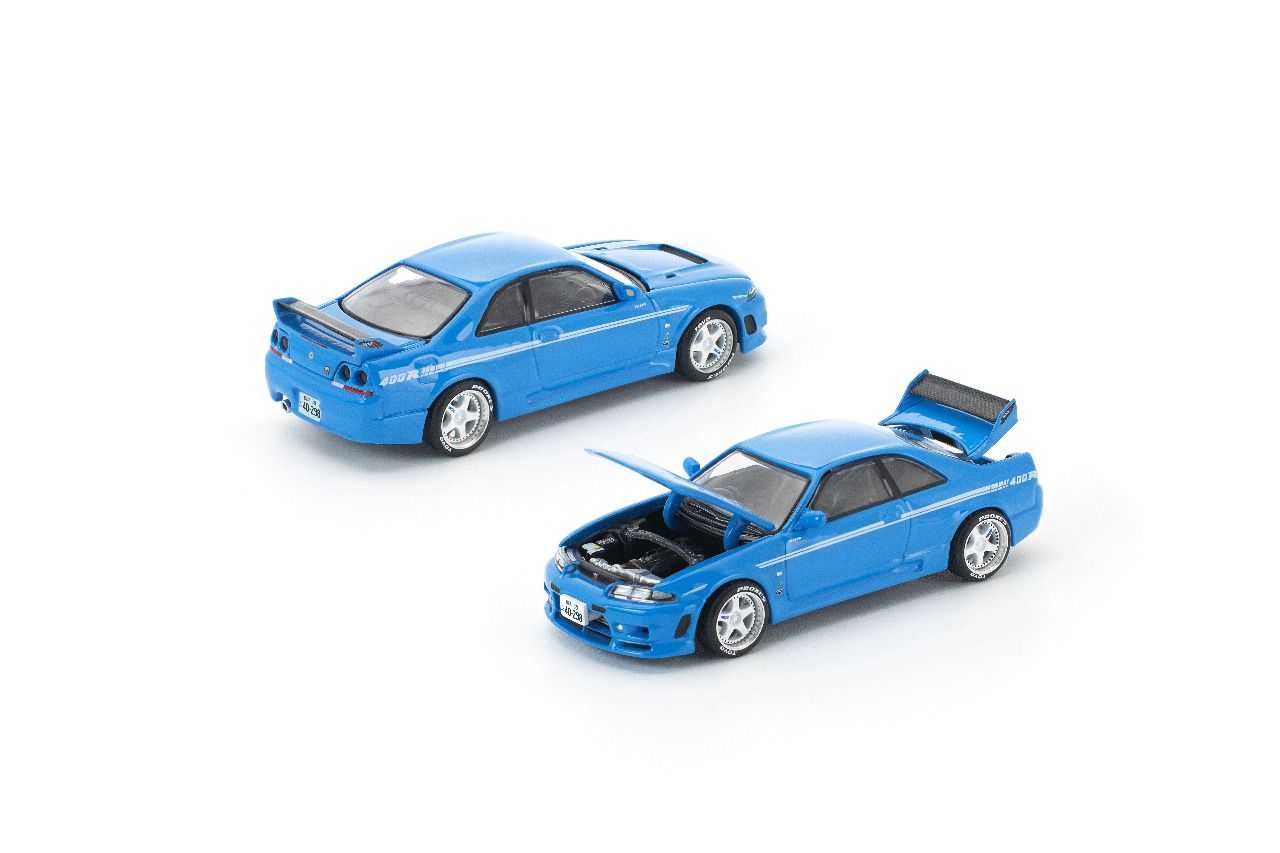 Pop Race x Enigma 1:64 NISSAN SKYLINE GT-R R33 NISMO 400R CHAMPIONSHIP BLUE PRE019