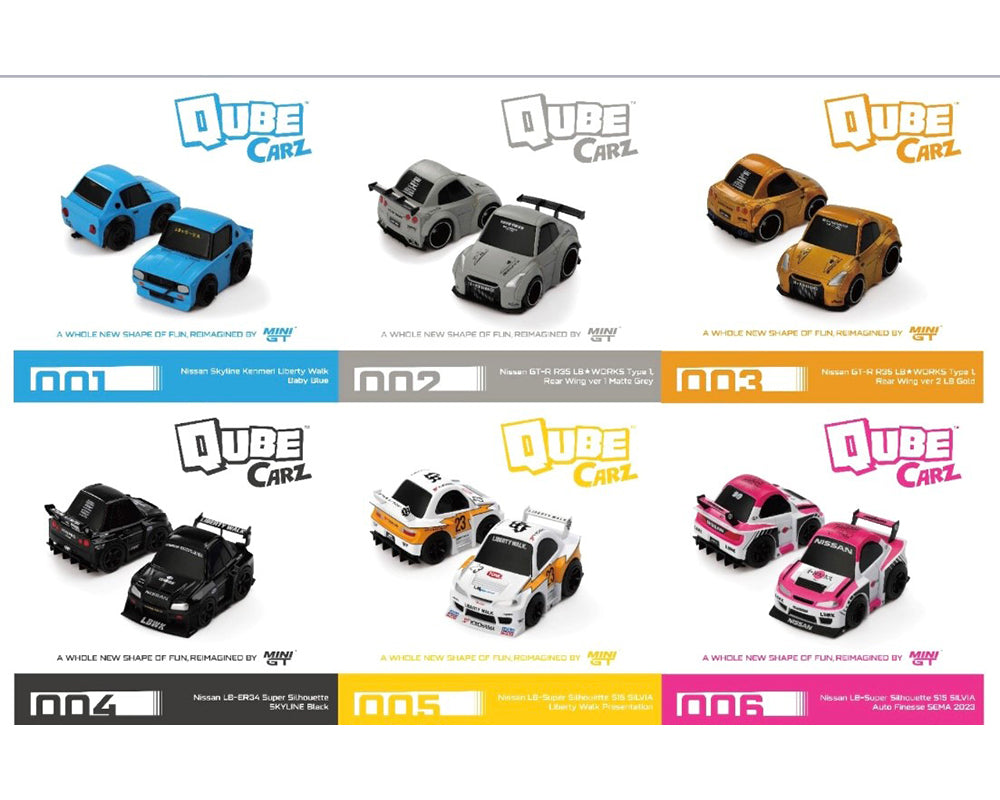 (Preorder) Mini GT QubeCarz Series 1 Liberty Walk Assortment QZ-COMBO001